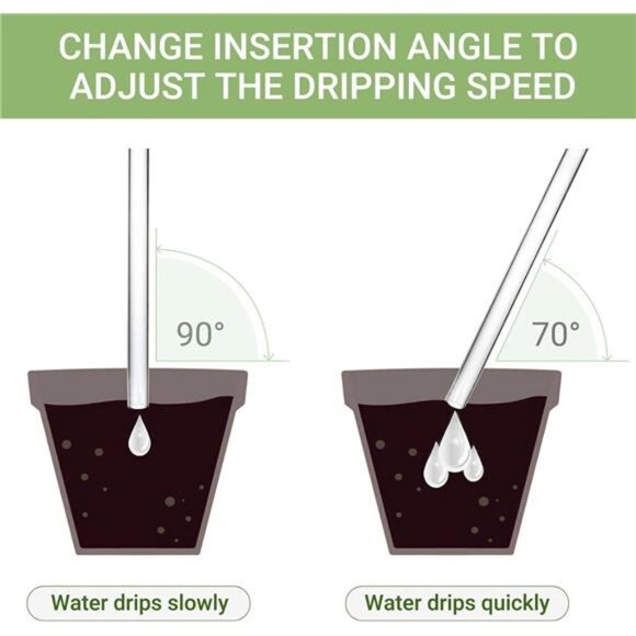 Plant Self Watering Globes Glass Water Bulbs for Planter Insert, Bird Shape - Picture 4 of 8